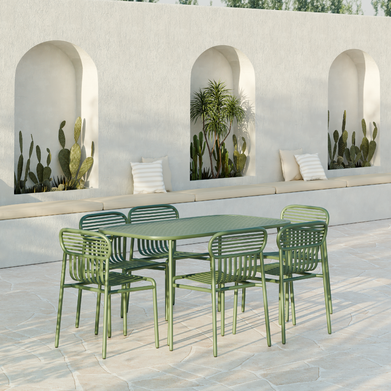 Clover Outdoor Dining Table - Green