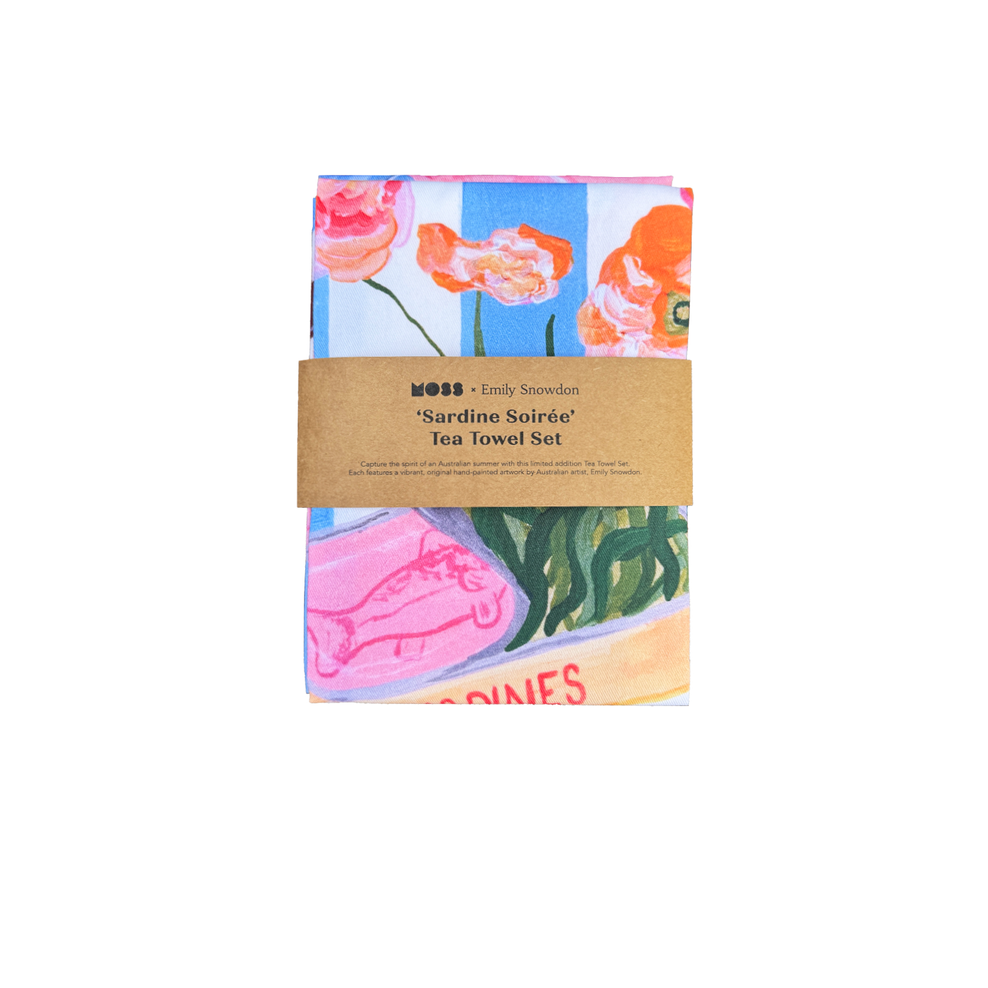'Sardine Soiree' Tea Towel Set