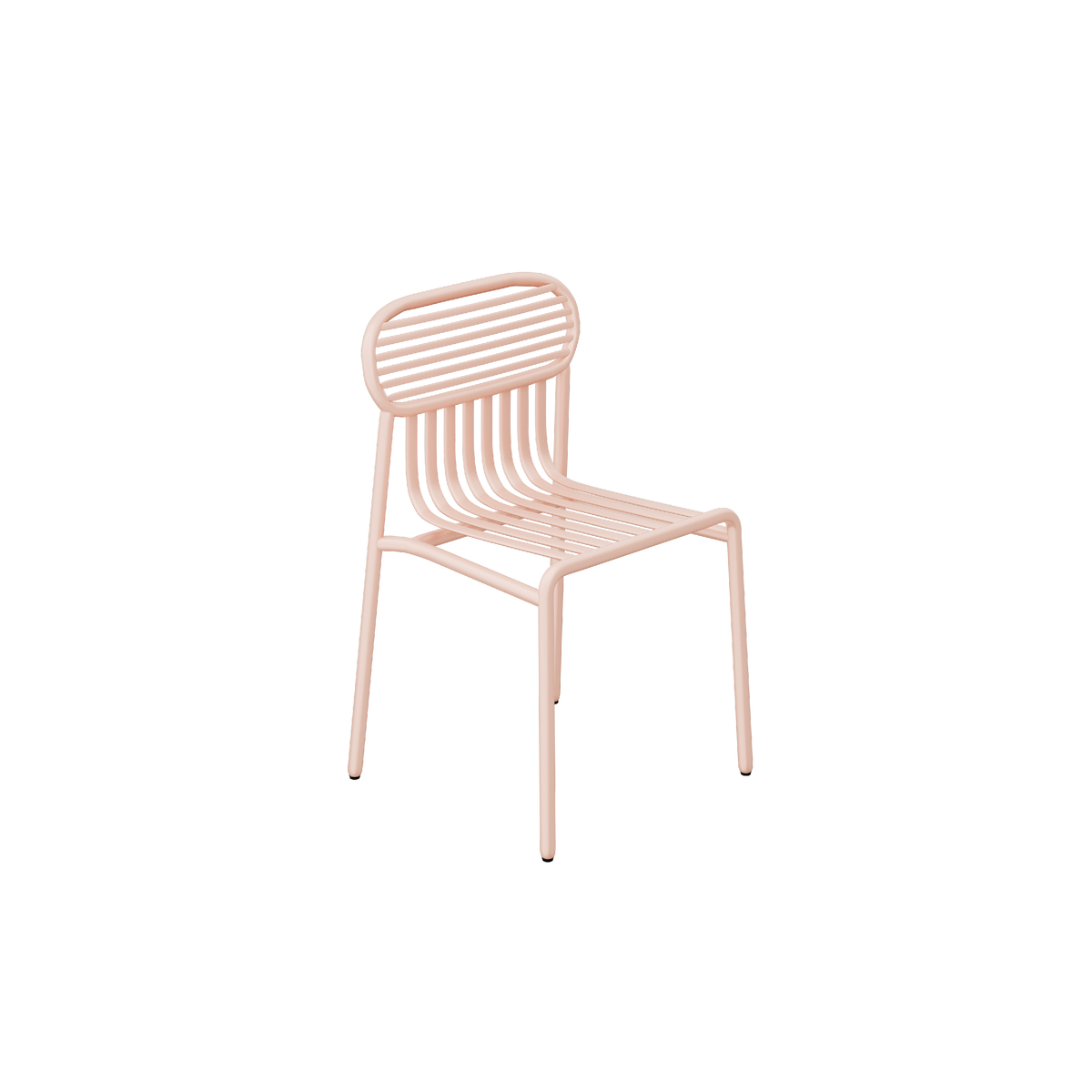 Clover Outdoor Dining Chair - Set of 2 - Pink Clay