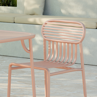 Clover Outdoor Dining Chair - Set of 2 - Pink Clay