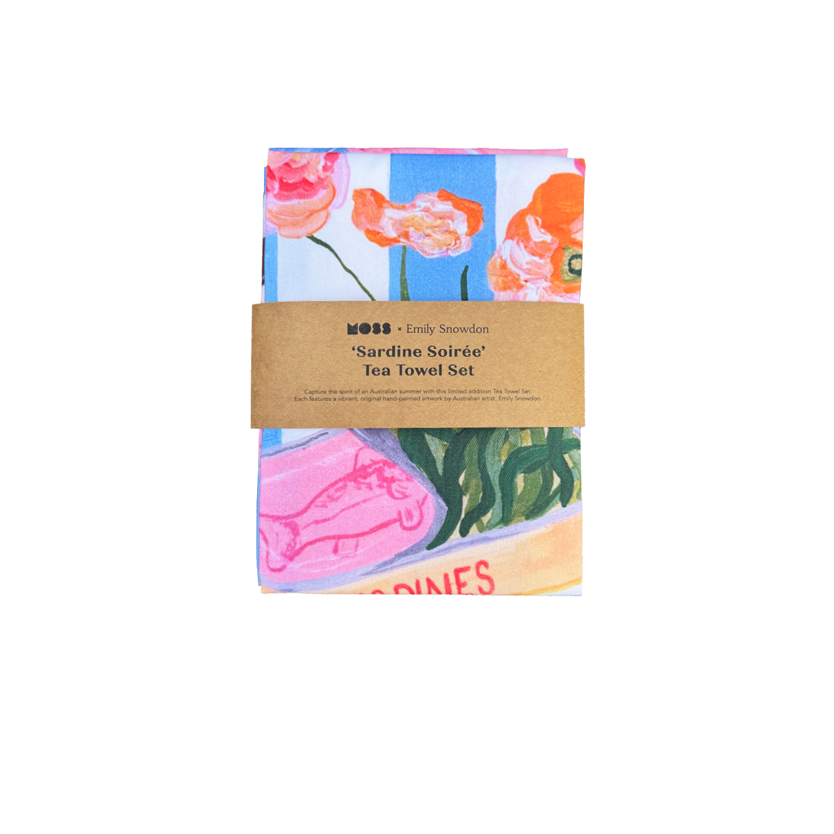 'Sardine Soiree' Tea Towel Set
