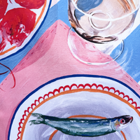 'Sardine Soiree' Tea Towel Set